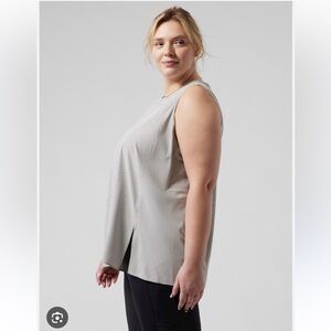 NET Athleta Zephyr Refined Tank Stripes 3X